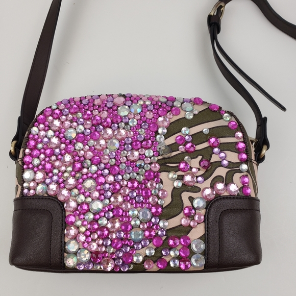 Tous Zebra and Crystal Crossbody Bag - Picture 2 of 10